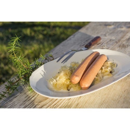 Meraner Würstel mit Vinschgauer Kraut