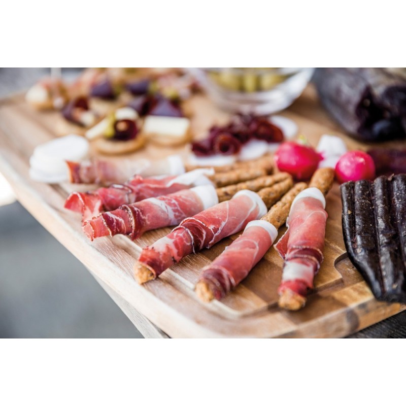 Grissini mit Speckscheiben