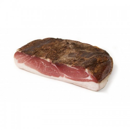 Speck ohne Schwarte 5 Monate gereift Speck ohne Schwarte 5 Monate gereift