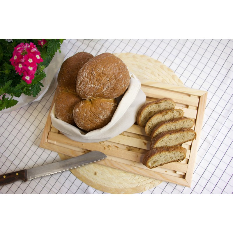 Roggenbrot Vinschger'l aufgeschnitten