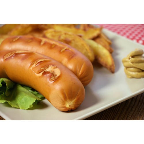 Servelade Wurst gegrillt