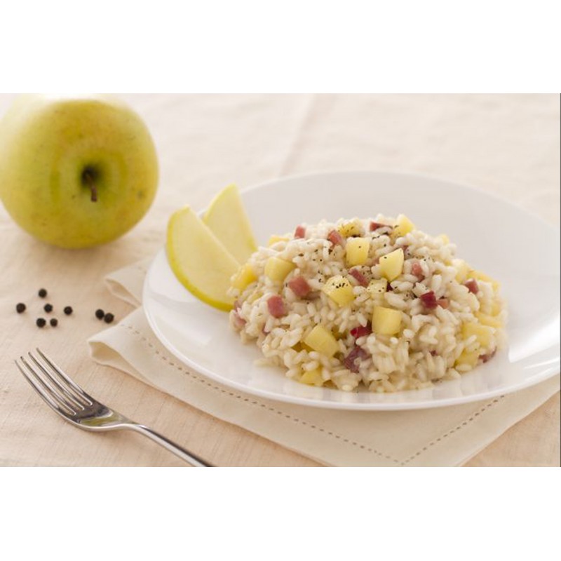 Risotto Äpfel und Speck