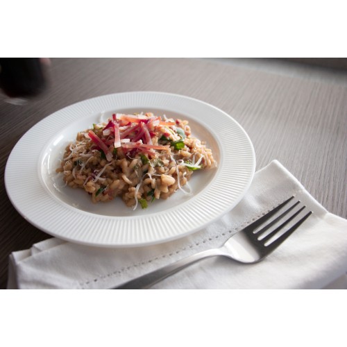 Risotto mit Bier und Speck Risotto mit Bier und Speck