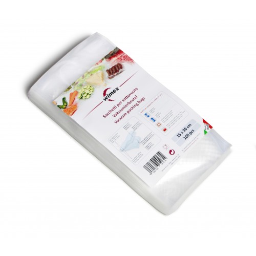 100 Vakuumbeutel 15 cm x 30 cm geprägt