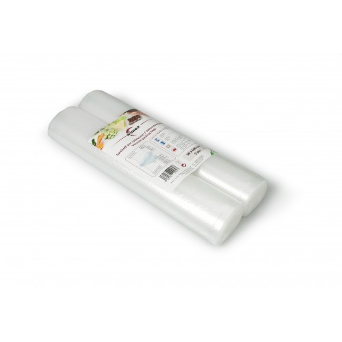 2 Rollen Vakuumbeutel 30 cm x 600 cm geprägt
