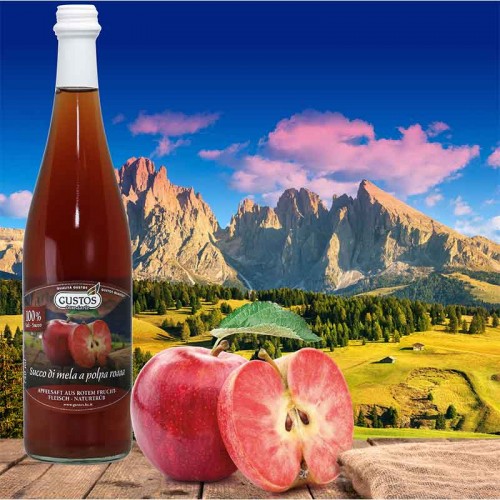 Apfelsaft aus rotem Fruchtfleisch - 750 ml