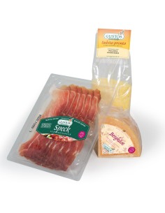 Polenta, Speck und Käse