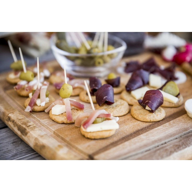 Mini Schüttelbrot als Basis für Aperitife